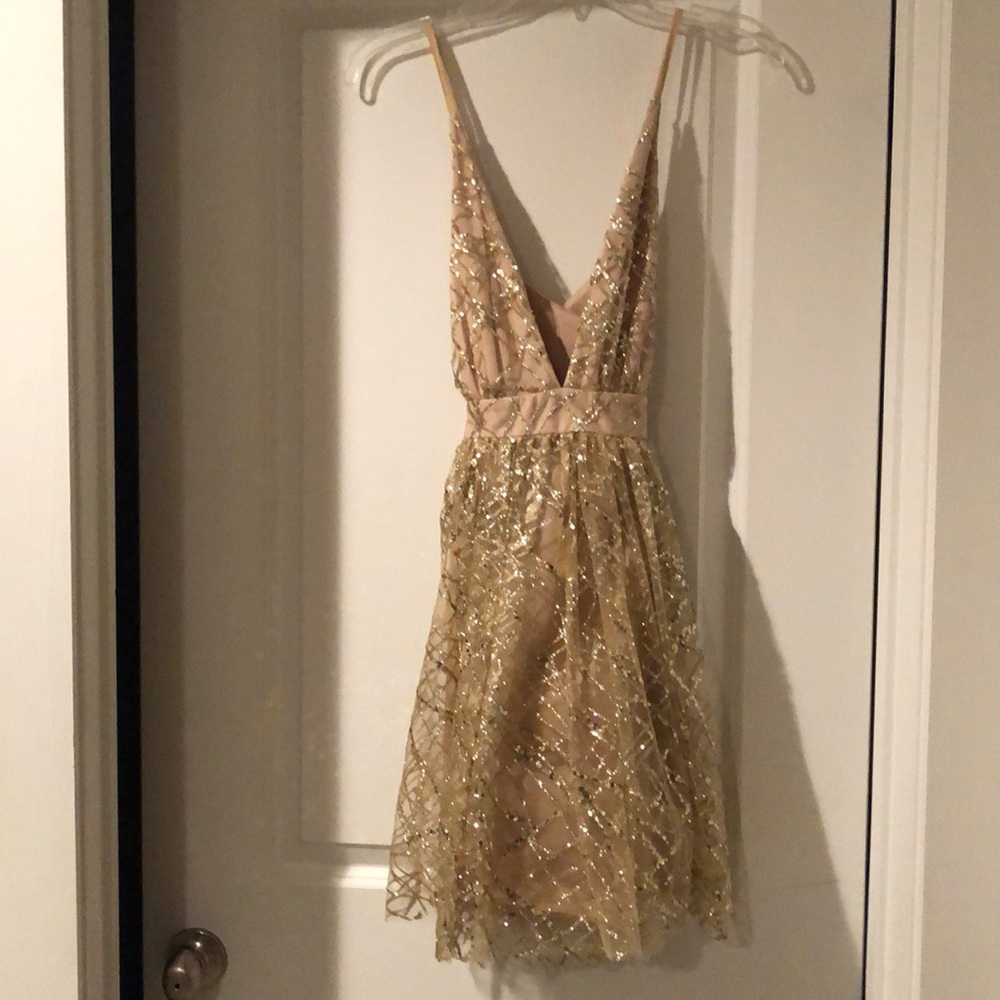 Gold sparkle dress